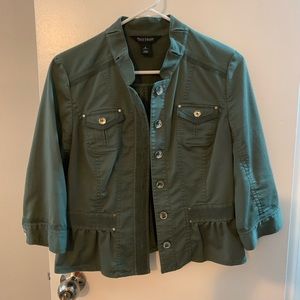 WHBM Olive Blazer